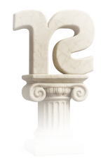 Navana Studio logo displayed on architectural pillar representing strong foundation and design excellence